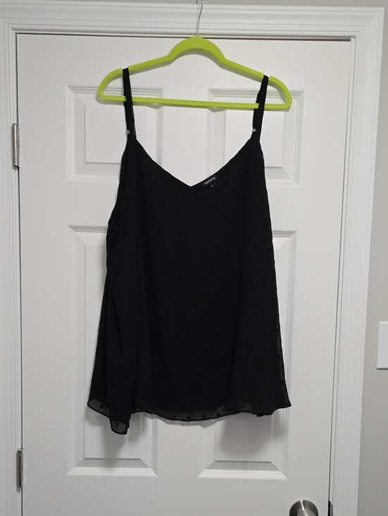 torrid Tops - torrid Black Swiss Dot Camisole with Adjustable Straps